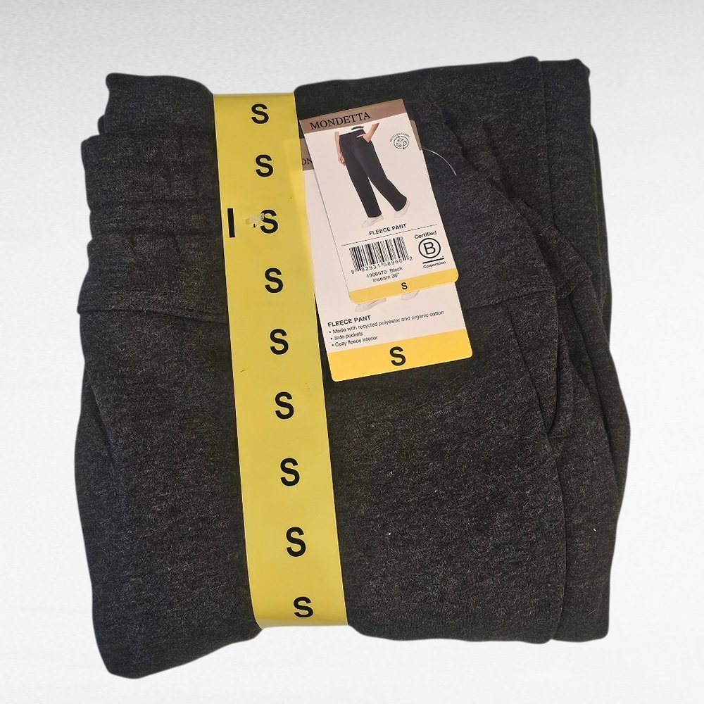 Mondetta Black Fleece Pants Size Small